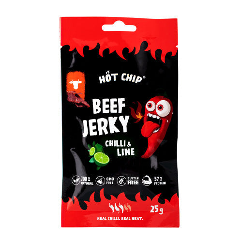 Hot Chip Beef Jerky Chili & Lime 25g