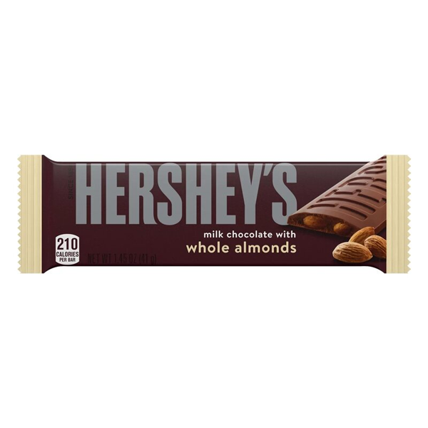 HERSHEY'S - milk chocolate with whole almonds 41g